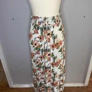 Miami White Cream Pencil Maxi Skirt with Slit